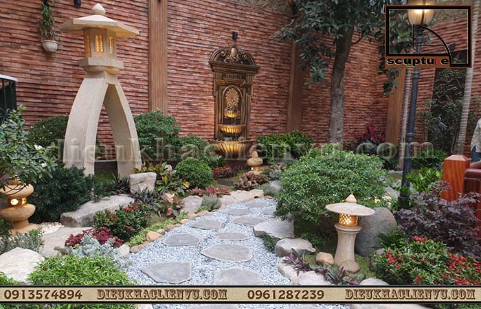 Trang trí sân vườn với các mẫu tiểu cảnh đơn giản